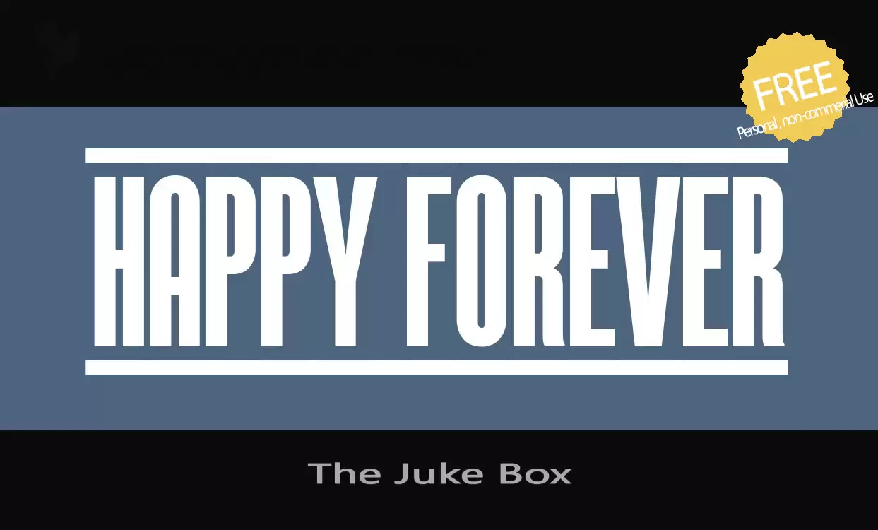 Font Sample of The-Juke-Box