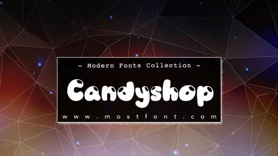 「Candyshop」字体排版图片