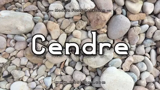 「Cendre」字体排版图片