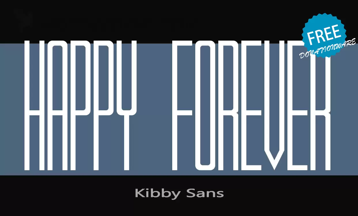 「Kibby-Sans」字体效果图