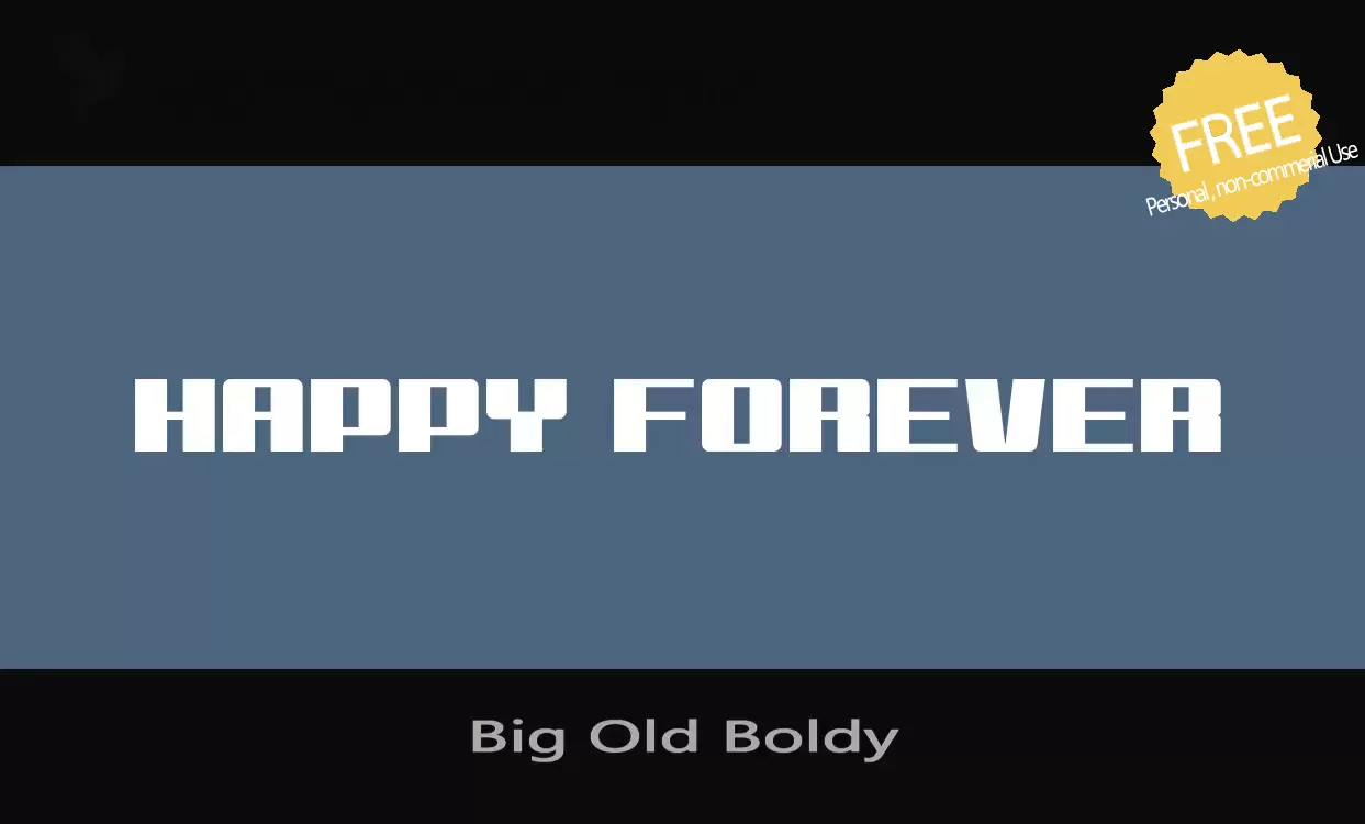 「Big-Old-Boldy」字体效果图