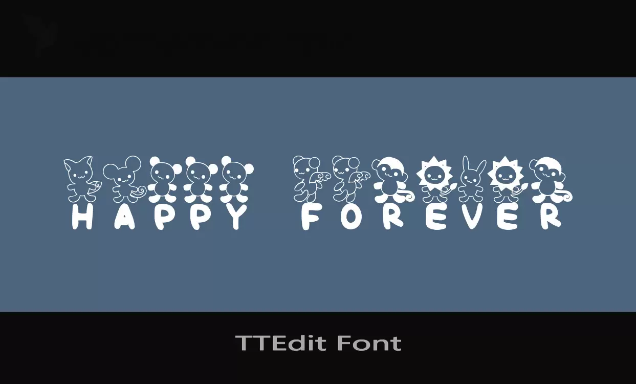 Sample of TTEdit-Font