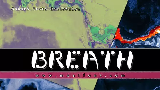 「Breath」字体排版图片