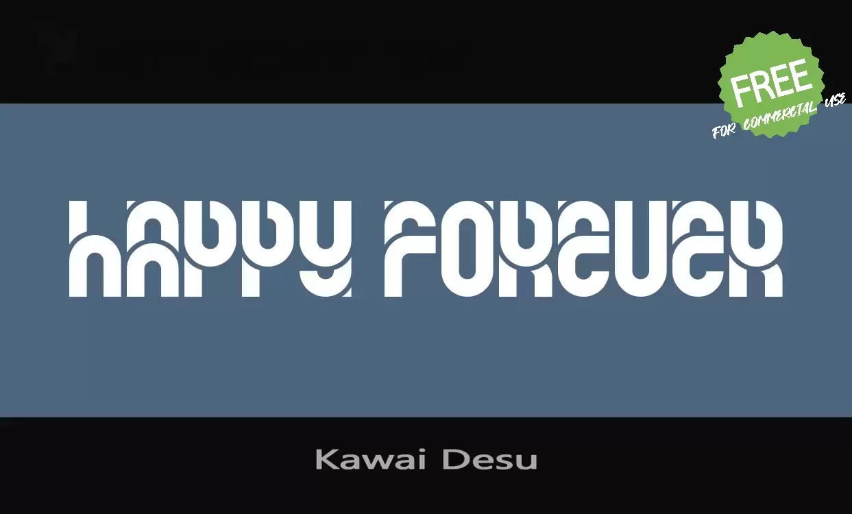 Font Sample of Kawai-Desu