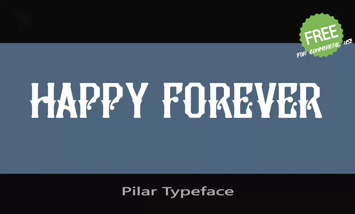 「Pilar Typeface」字体效果图