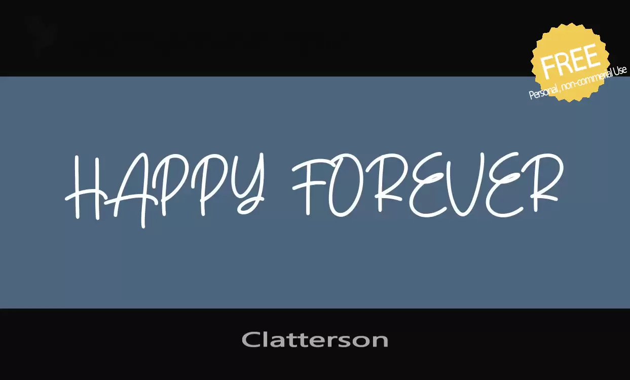 「Clatterson」字体效果图