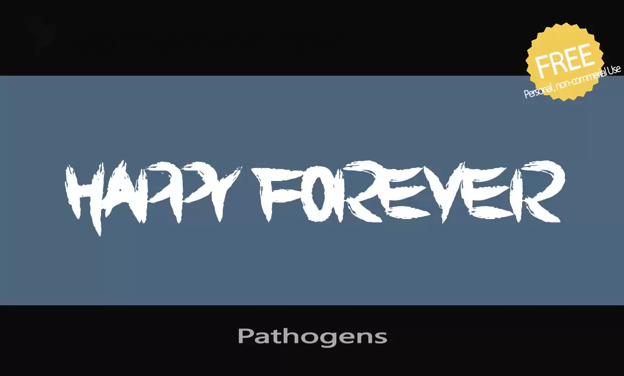 Font Sample of Pathogens