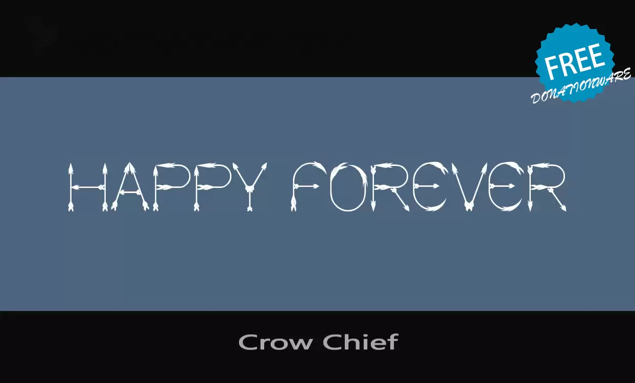 Font Sample of Crow-Chief