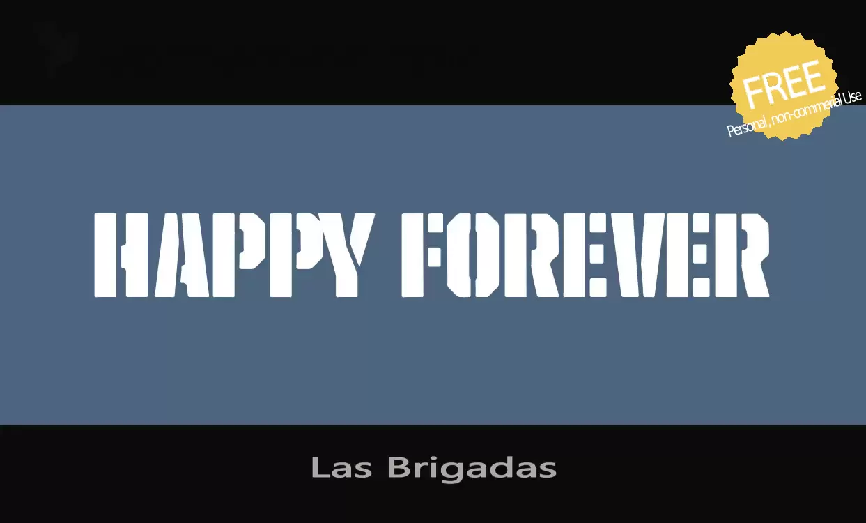 「Las-Brigadas」字体效果图