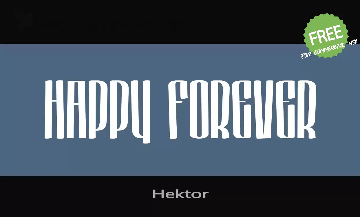 Font Sample of Hektor