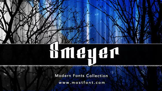 「Smeyer」字体排版图片