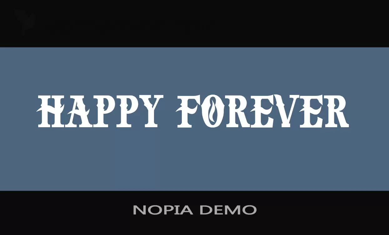 Font Sample of NOPIA-DEMO