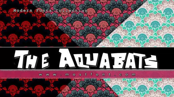 「The-Aquabats!」字体排版图片