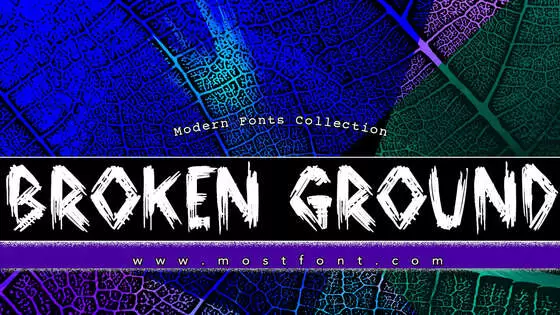 「Broken-Ground」字体排版样式