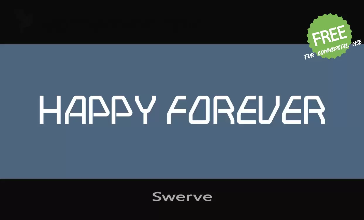 Font Sample of Swerve