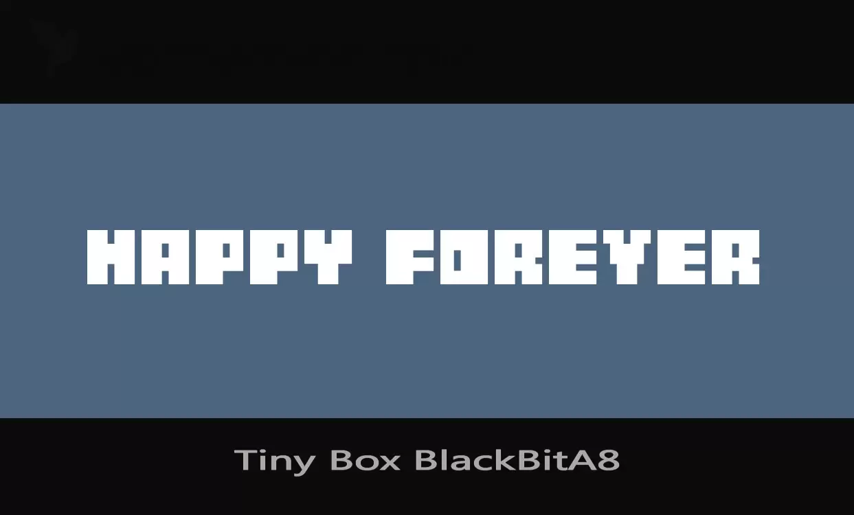 Font Sample of Tiny-Box-BlackBitA8