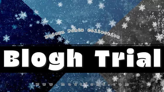 Typographic Design of Blogh-Trial