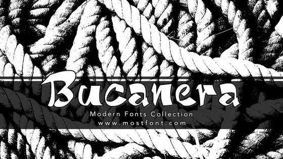 「Bucanera」字体排版图片