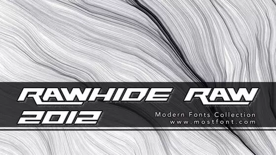 Typographic Design of Rawhide-Raw-2012