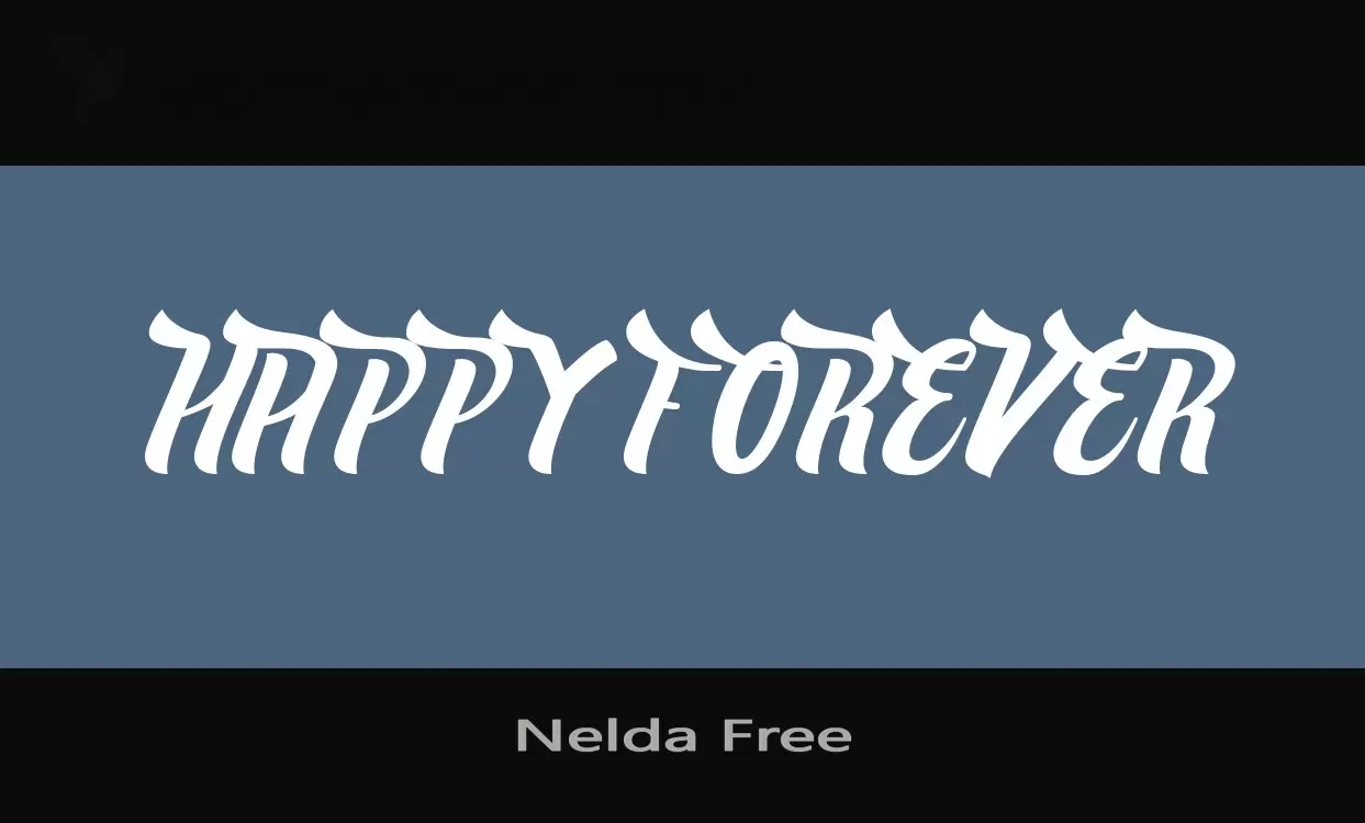 「Nelda-Free」字体效果图