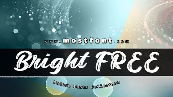 Typographic Design of Bright-FREE