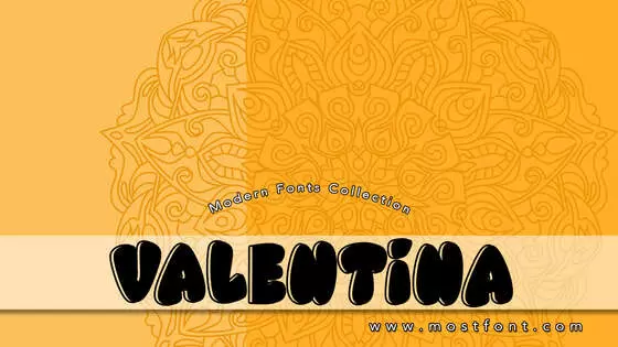 「Valentina」字体排版图片