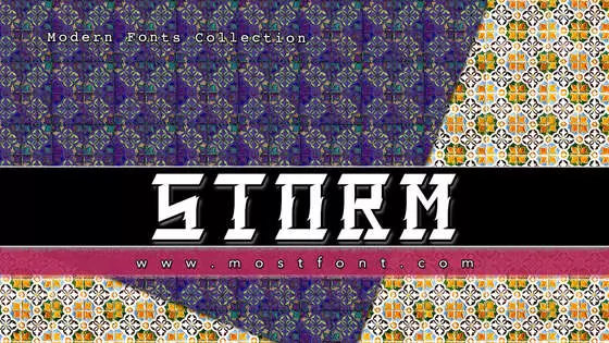 Typographic Design of Storm