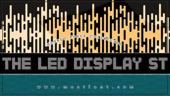 「The-Led-Display-St」字体排版图片