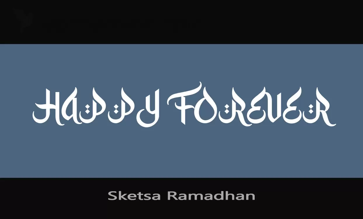 「Sketsa-Ramadhan」字体效果图