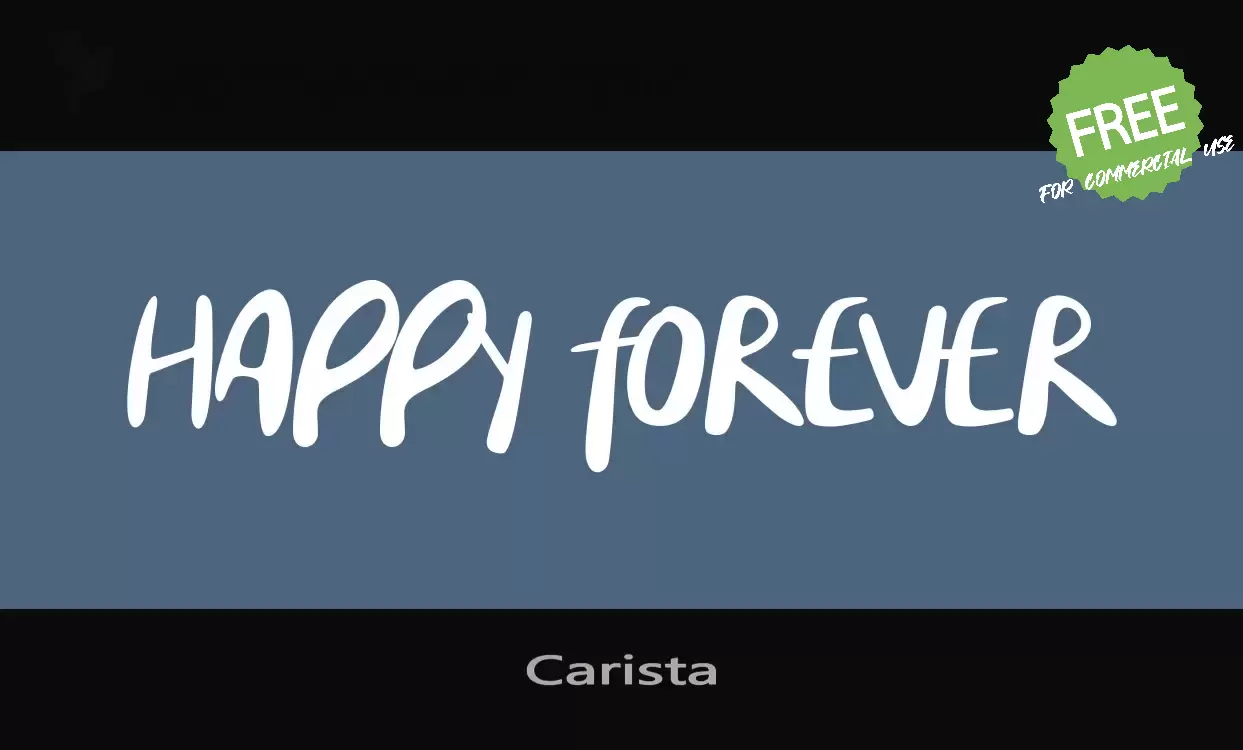 「Carista」字体效果图