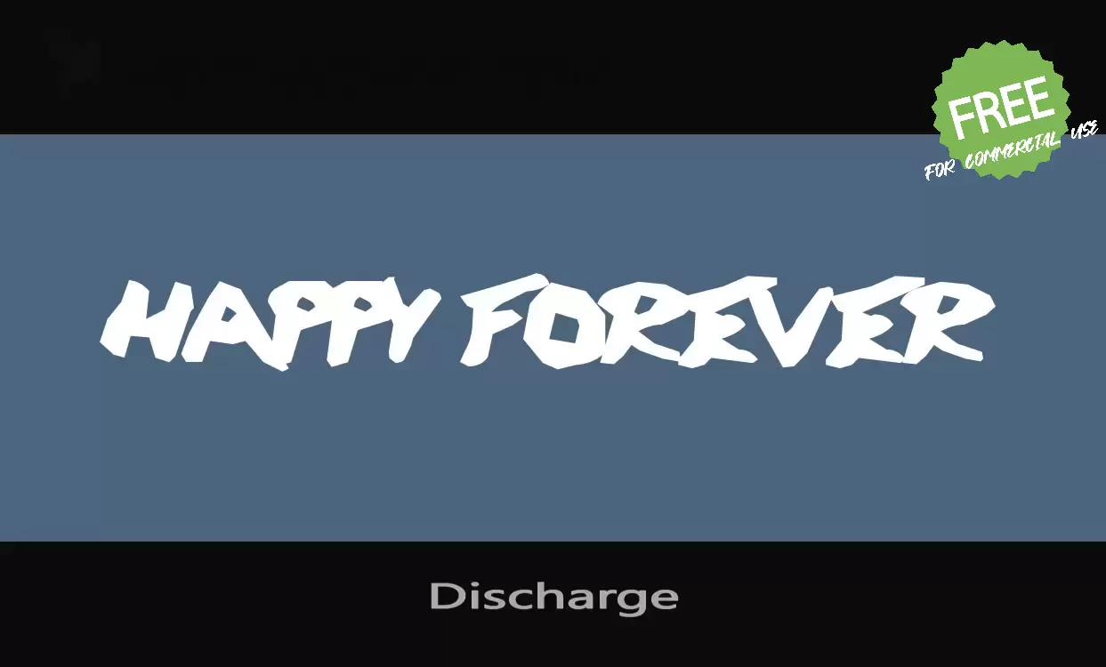 「Discharge」字体效果图