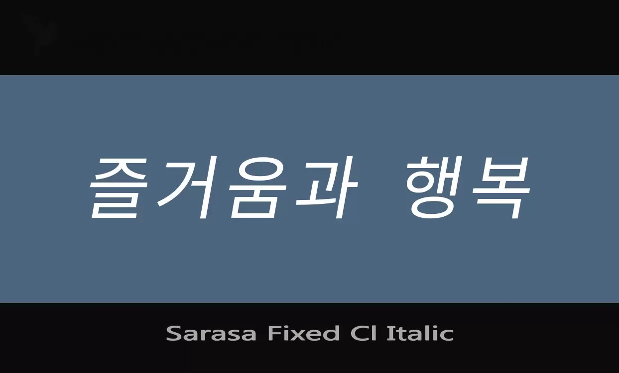 「Sarasa-Fixed-Cl-Italic」字体效果图