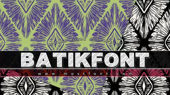 Typographic Design of BatikFont1