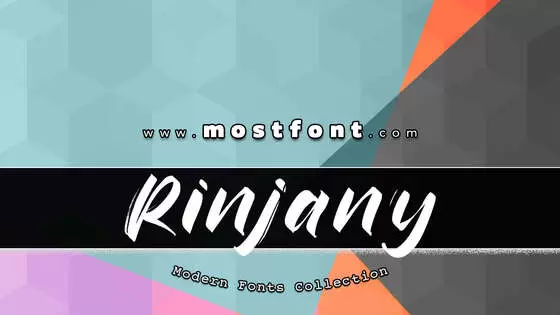 「Rinjany」字体排版样式