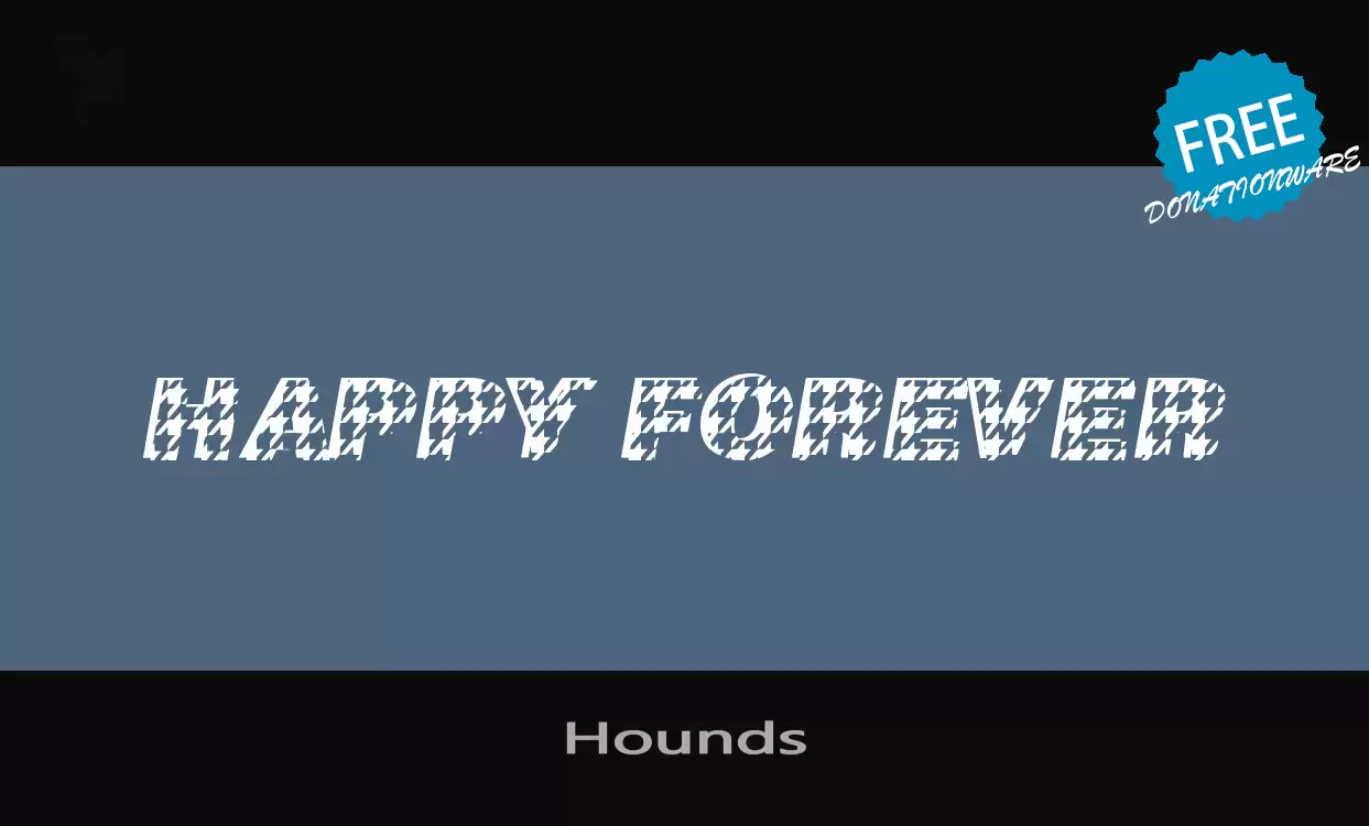 Font Sample of Hounds