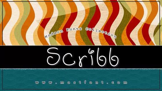 「Scribb」字体排版图片