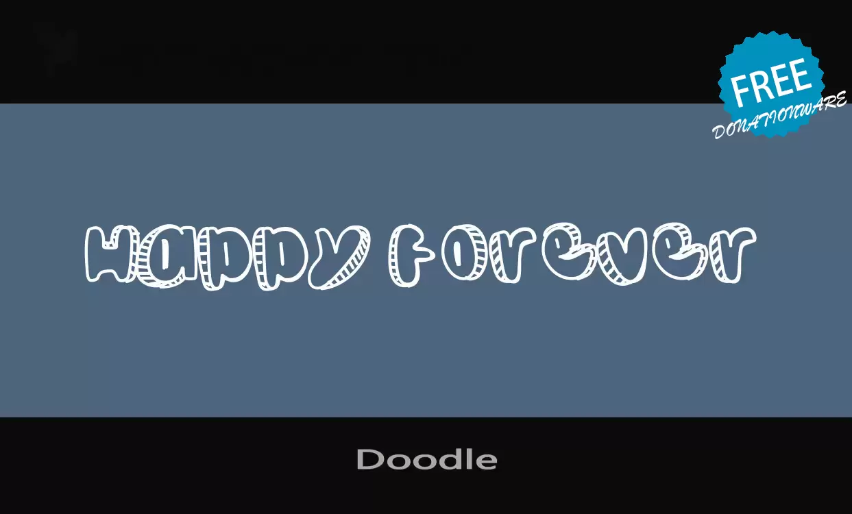 Font Sample of Doodle