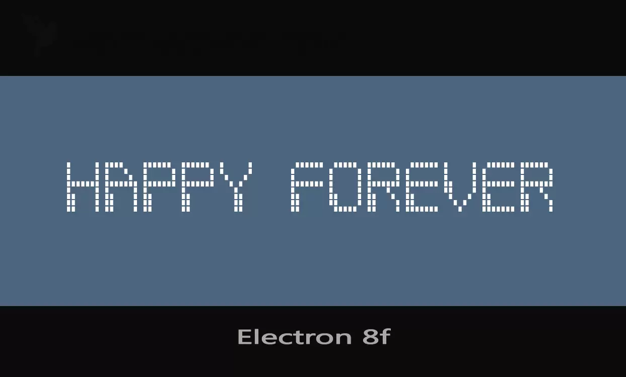 Font Sample of Electron-8f