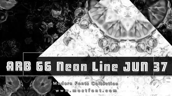 Typographic Design of ARB-66-Neon-Line-JUN-37