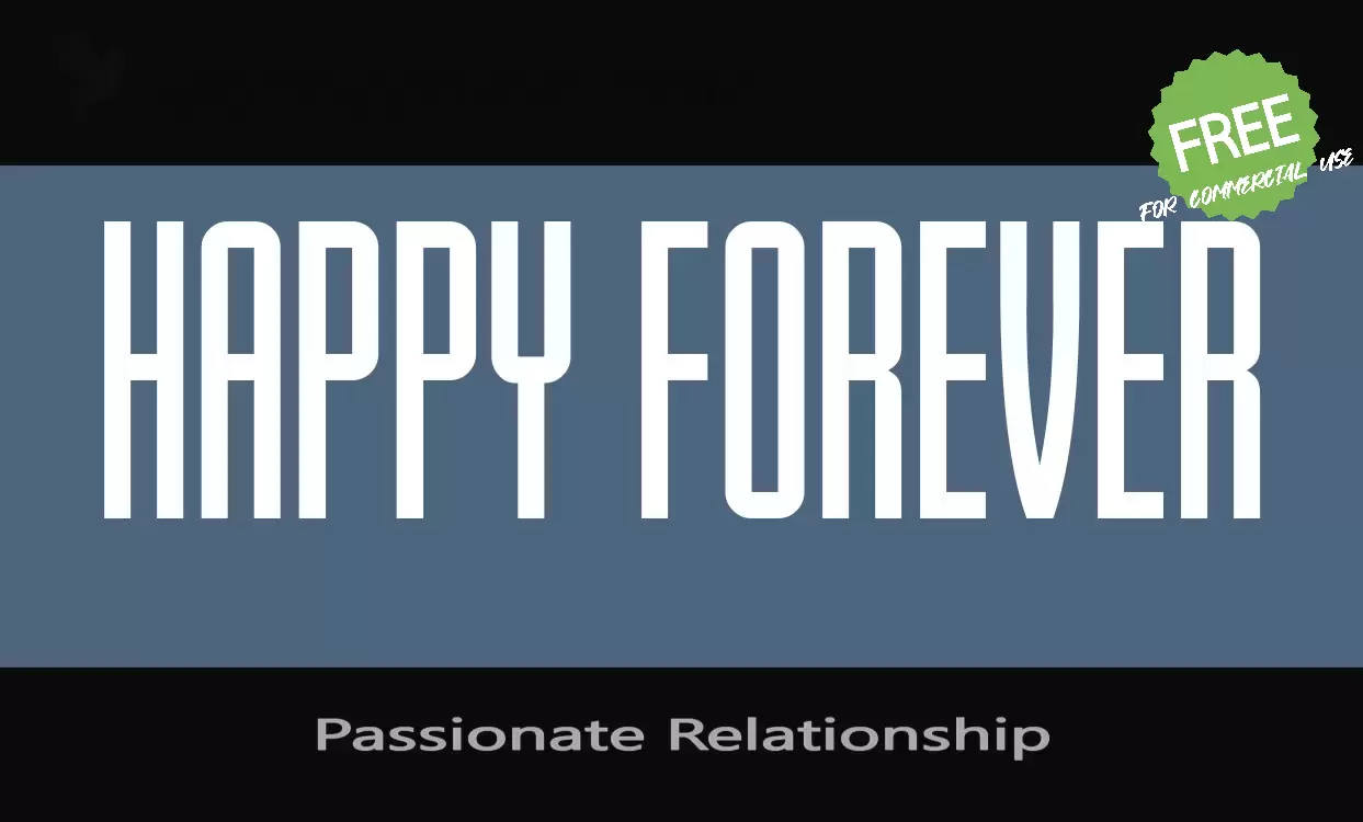 Font Sample of Passionate-Relationship