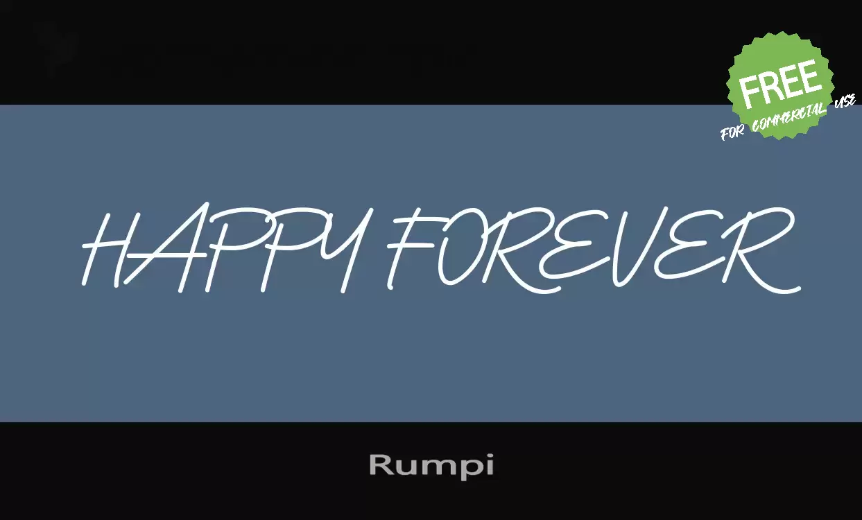 Font Sample of Rumpi