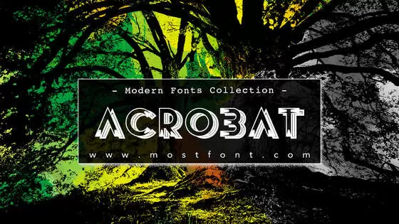 「Acrobat」字体排版图片