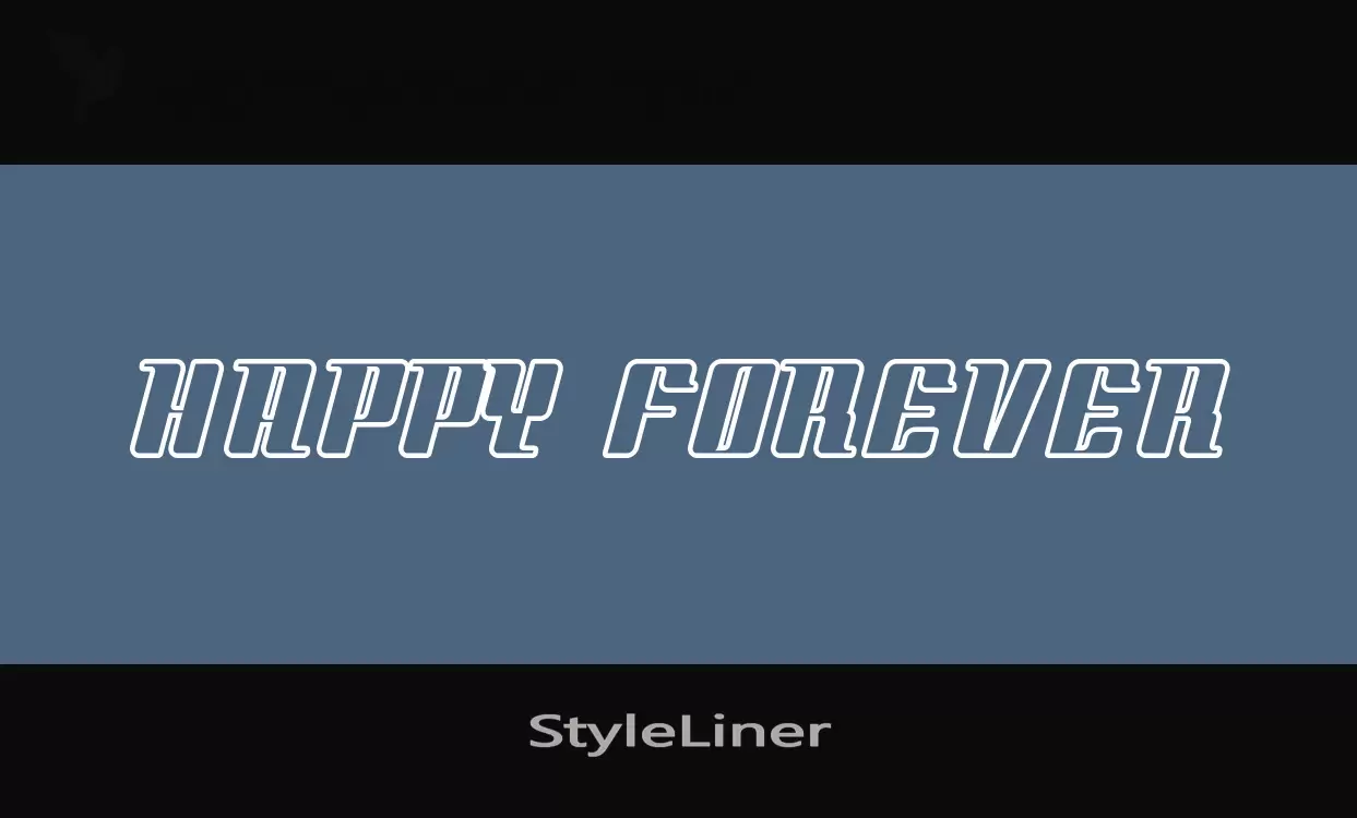 Font Sample of StyleLiner