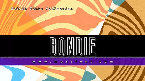 Typographic Design of Bondie