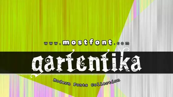 Typographic Design of Gartentika