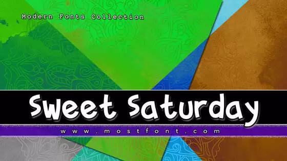 Typographic Design of Sweet-Saturday