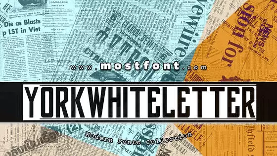 「Yorkwhiteletter」字体排版图片