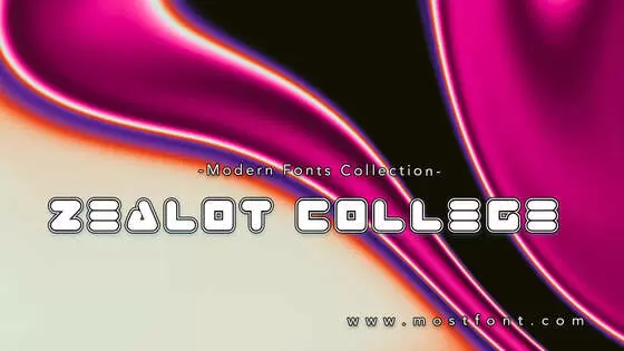 「Zealot-College」字体排版样式