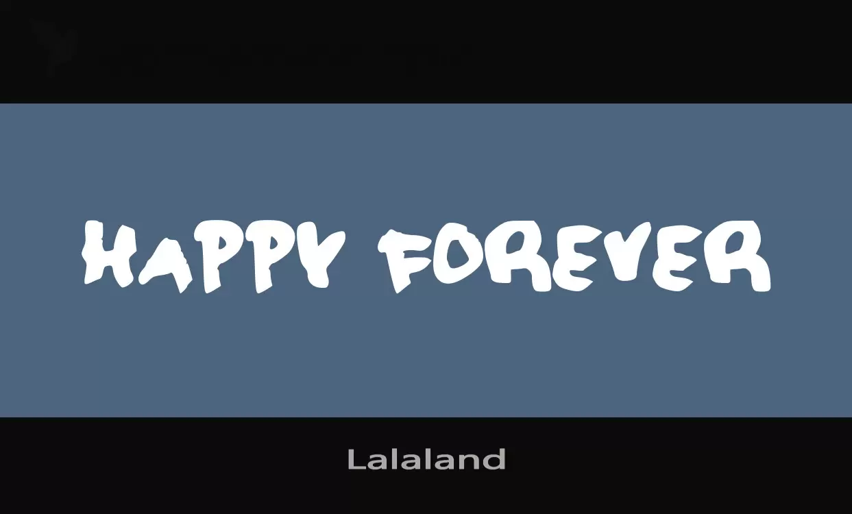 Font Sample of Lalaland