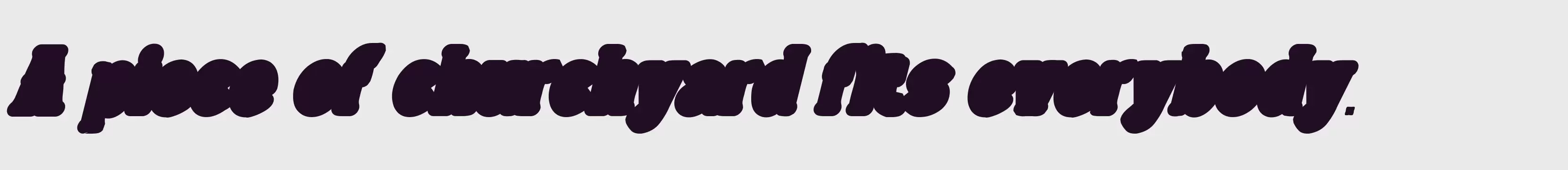 「Wild Bandit Extrude Italic」字体效果图